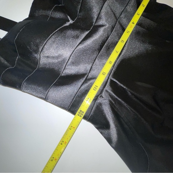 Hailey Logan by Adrianna Papell Black Satin Cut Out Mini Dress - Picture 14 of 16